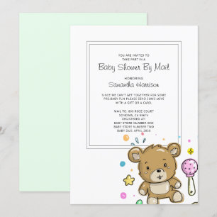 Baby shower Par Courrier Invitation
