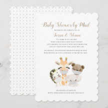 Baby shower par invitation par courrier