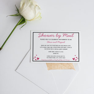 Baby shower par invitation par courrier