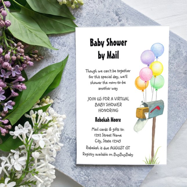 Baby shower par invitation par courrier (Créateur téléchargé)