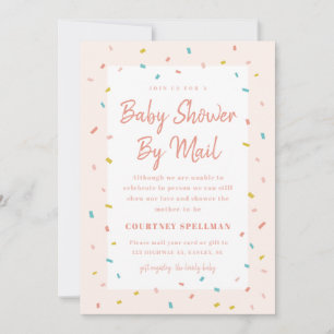 Baby shower par invitation par courrier