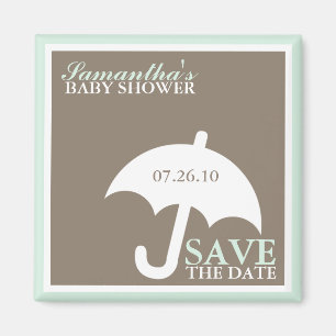Baby shower parapluie Magnet Réservez la date