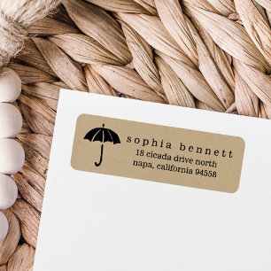 Baby shower-parapluie rustique Kraft