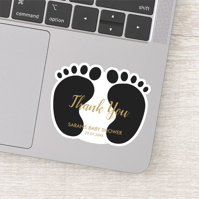 Baby shower party favor thank you (Detail)