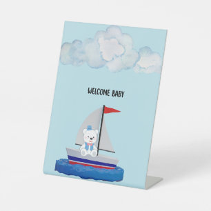 Baby Shower Pedestal Sign