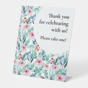 Baby Shower Pedestal Sign "Please take one!"