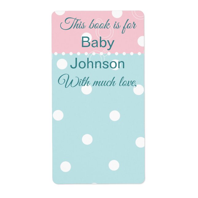 Baby shower "Peek-a-Boo" Bookplate feuille de 8 (Devant)