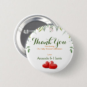 Baby Shower Personalize Design 2 Inch Round Button