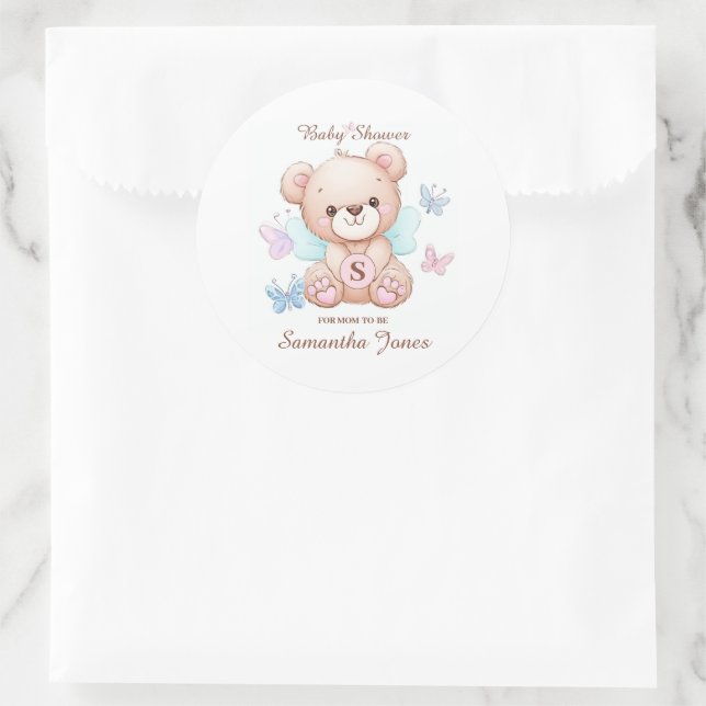 Baby Shower Personalized Sticker (Bag)