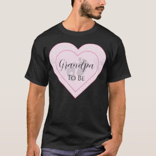 Baby shower personnalisable T-shirt rose Coeur fil