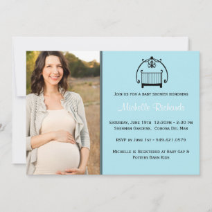 Baby shower photo Invitation