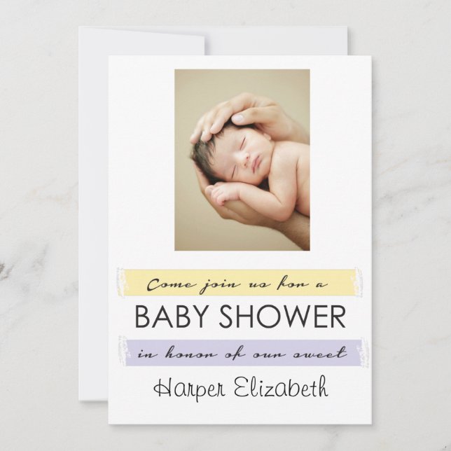 Baby Shower Photo Invitation (Front)