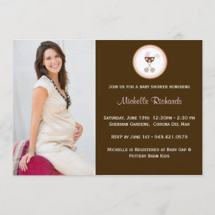 Baby shower photo Invitation