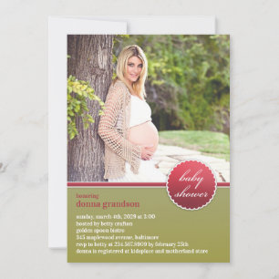 Baby shower Photo Invitation Appartement