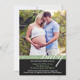 Baby shower Photo Invitation Appartement