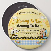 Baby Shower Pin | Mommy To Bee | Little Peanut