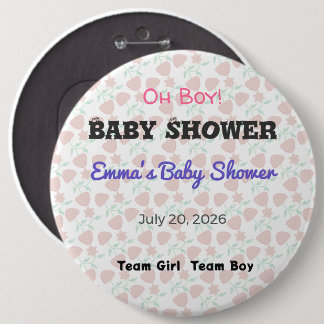 Baby Shower Pin | Team Girl | Team Boy | Favor