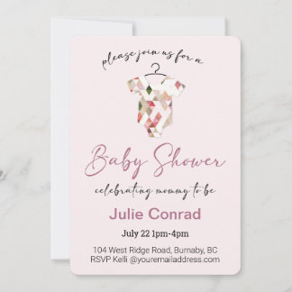 Baby Shower Pink  Invitation