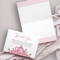 Baby Shower Pink Watercolor Floral Teapot