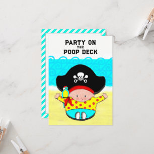 Baby Shower Pirate Theme Invitation