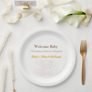 Baby Shower Plates | Hunny Bear Theme