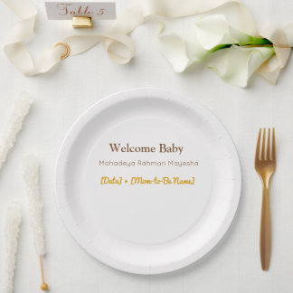 Baby Shower Plates | Hunny Bear Theme