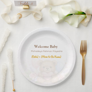 Baby Shower Plates | Hunny Bear Theme
