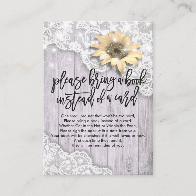 Baby Shower Please Bring a Book Instead of a Card (Front)