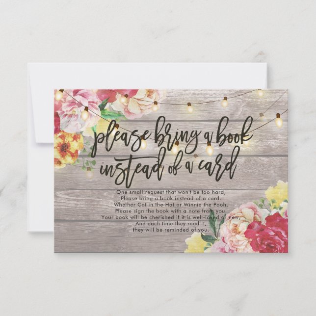 Baby Shower Please Bring a Book Instead of a Card (Front)