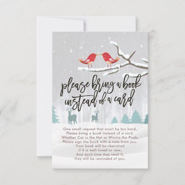 Baby Shower Please Bring a Book Instead of a Card (Front)