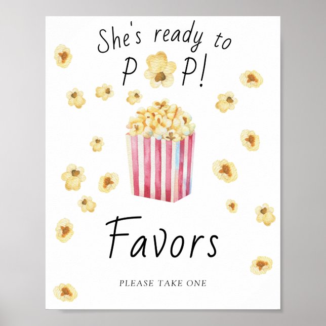 Baby shower Popcorn - Poster des Favoris (Devant)