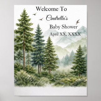 Baby shower Poster Paper (Semi-Gloss)