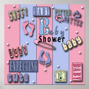 Baby Shower Poster Print