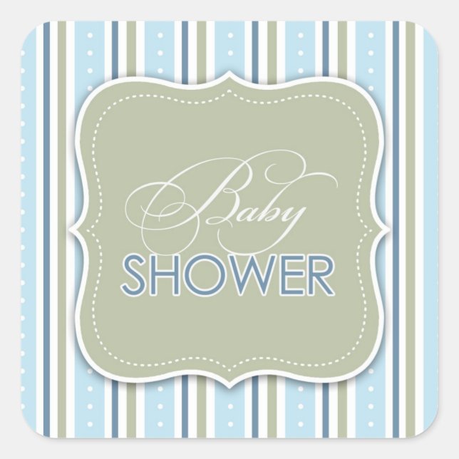 Baby shower pour un Sticker pour garçon (Devant)