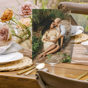 Baby Shower Pregnancy Photo Table Display Plaque