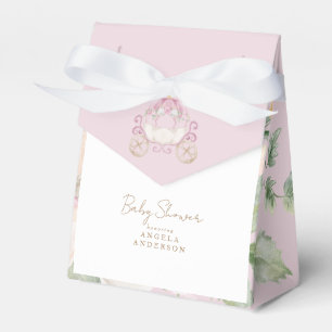 Baby Shower Princess Carriage Favor Box