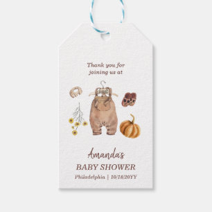 Baby Shower Pumpkin Minimalist Baby Gift Tags