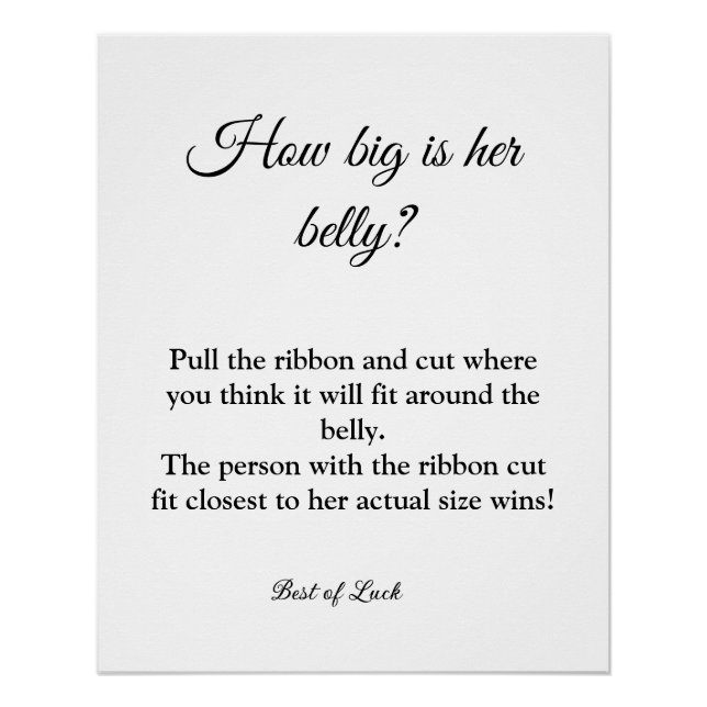 baby shower quelle est sa taille signe de jeu vent (Devant)