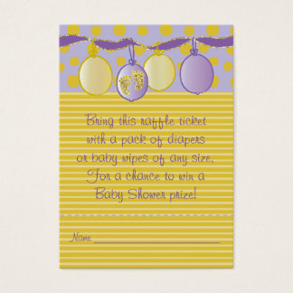 Baby Shower Raffle Ticket/Baby Footprints