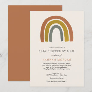 Baby shower Rainbow vintage par invitation par cou