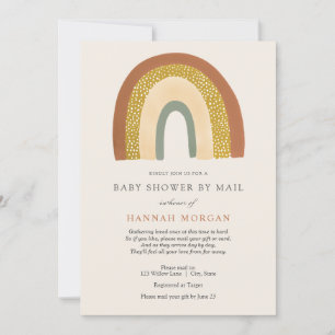 Baby shower Rainbow vintage par invitation par cou