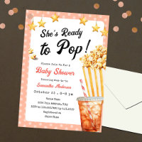 Baby Shower Ready to Pop Popcorn Soda Pop Theme