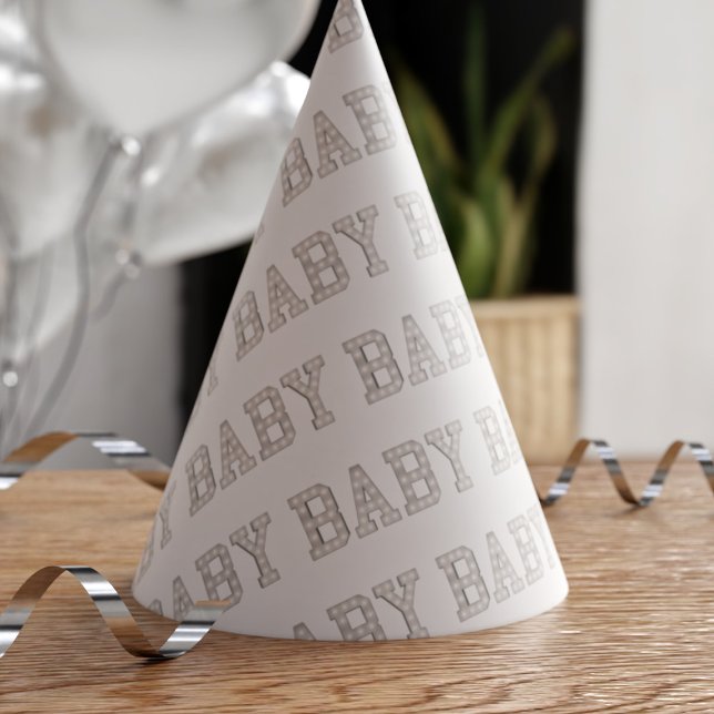 Baby Shower Recolor Paper Party Hat (Creator Uploaded)