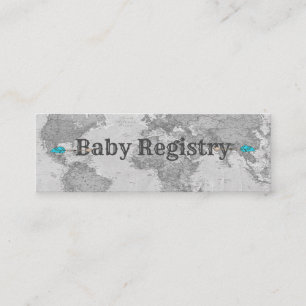 Baby Shower Registry Cards