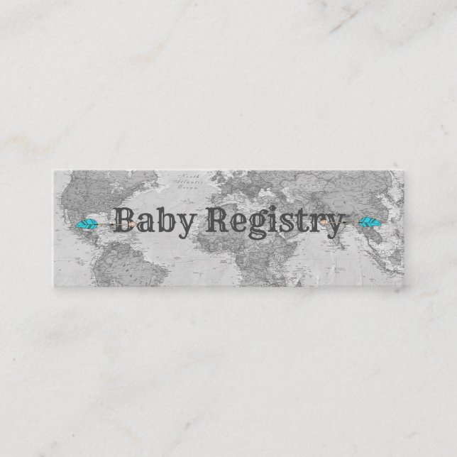 Baby Shower Registry Cards (Front)