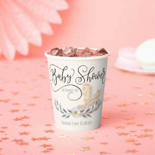 Baby Shower Rocking Horse Personalized Paper Cup