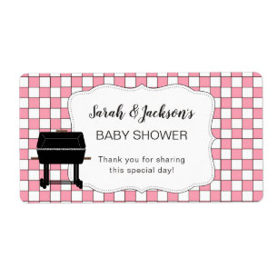 Baby shower rose BaBy-Q en faveur ou bouteille d'e