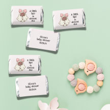 Baby shower rose personnalisé Traitements préférés
