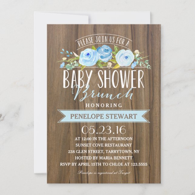 Baby shower russe| Invitation Baby shower (Devant)