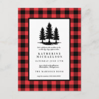 BABY SHOWER | Rustic Forest Buffalo Checks